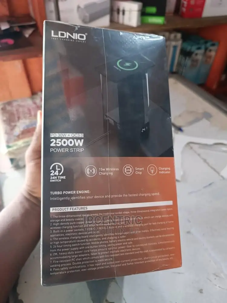 LDNIO USB Extension Power Socket With 15w Wireless Charger