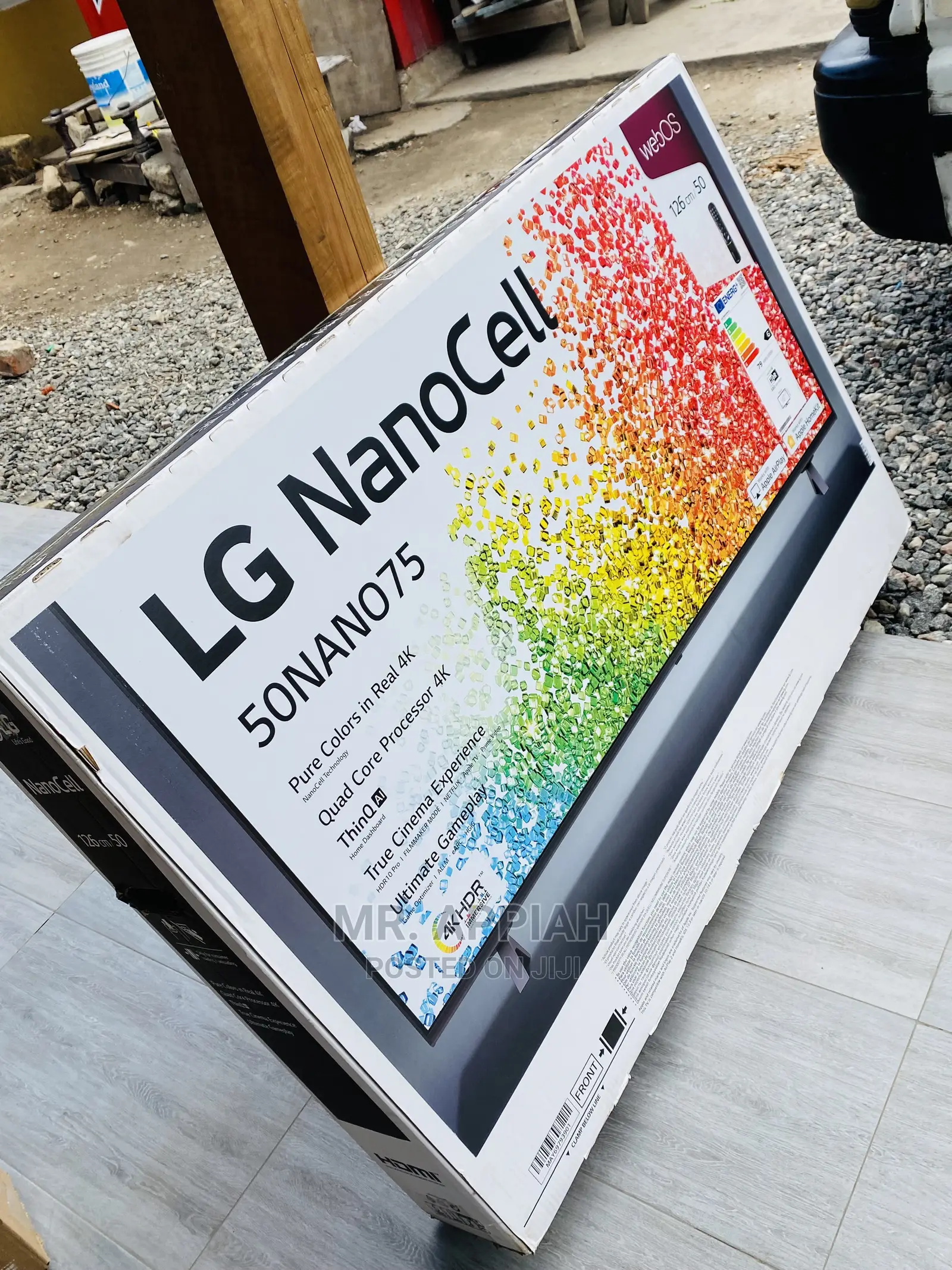 Durable and Affordable LG 50NANO756(50”)Nanocell Tv,Black