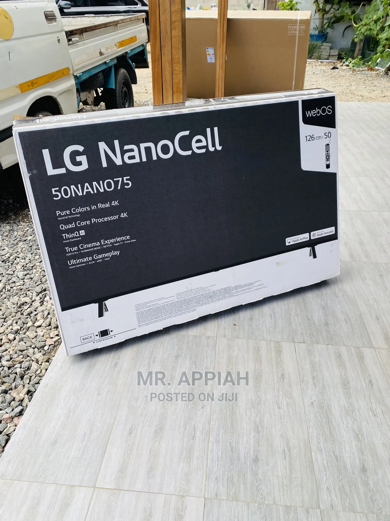 Durable and Affordable LG 50NANO756(50”)Nanocell Tv,Black