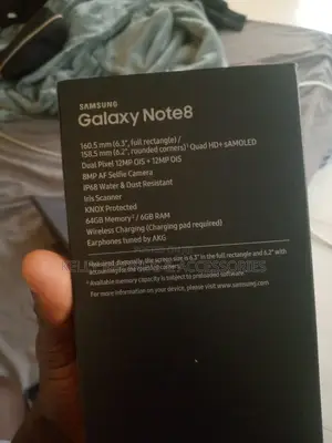 New Samsung Galaxy Note 8 256 GB Blue