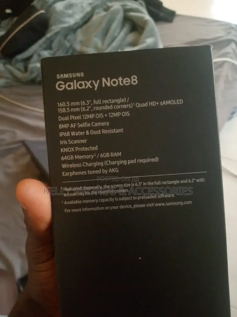 New Samsung Galaxy Note 8 256 GB Blue