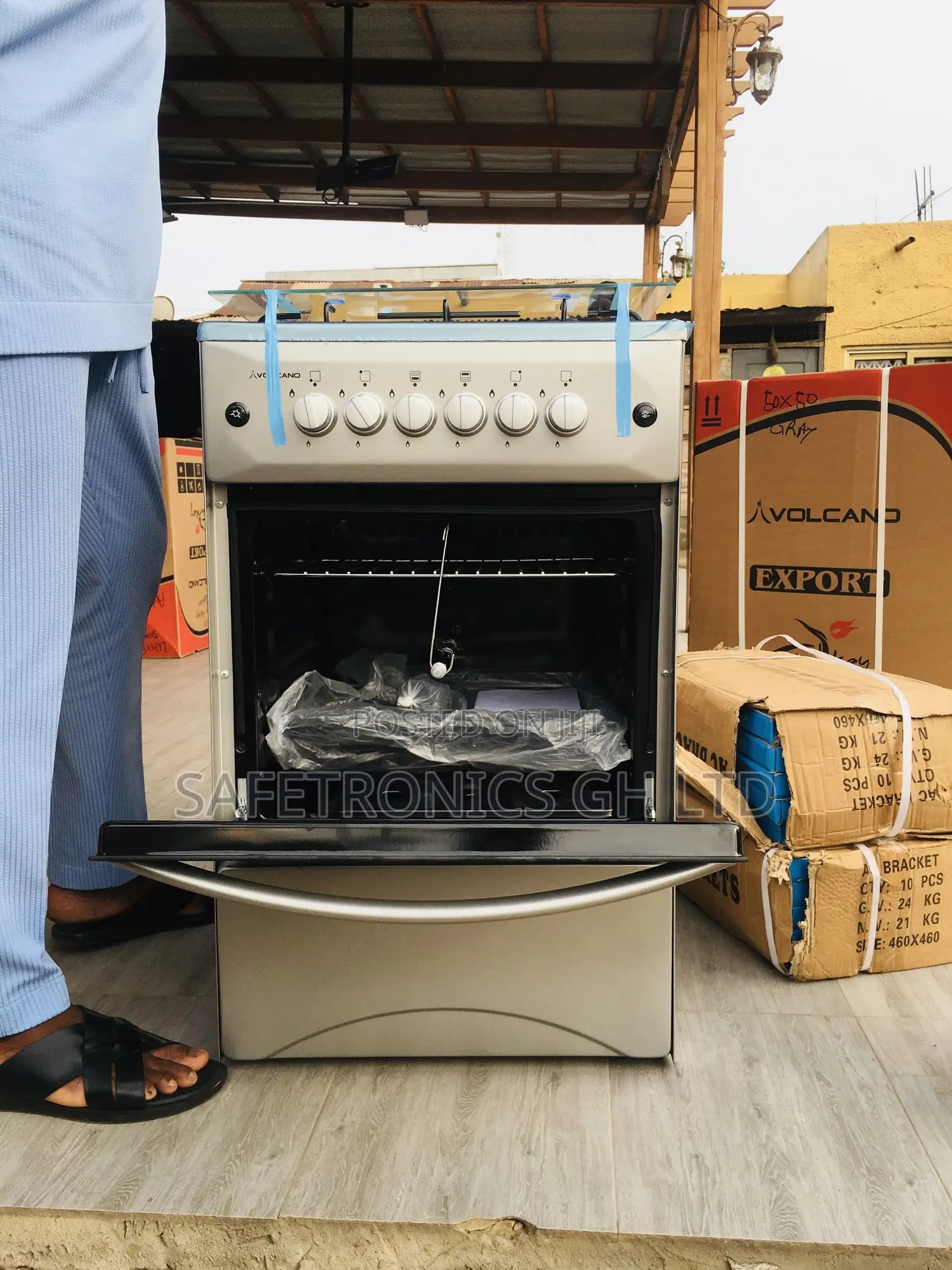 50x55 Oven With Grill Volcano Rotisserie 4 Gas