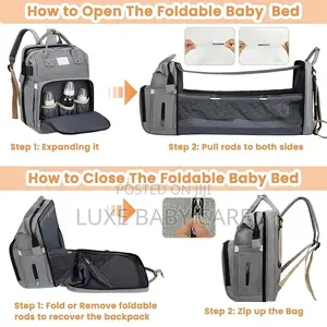 Foldable Lightweight Portable Crib Bed Baby Backpack
