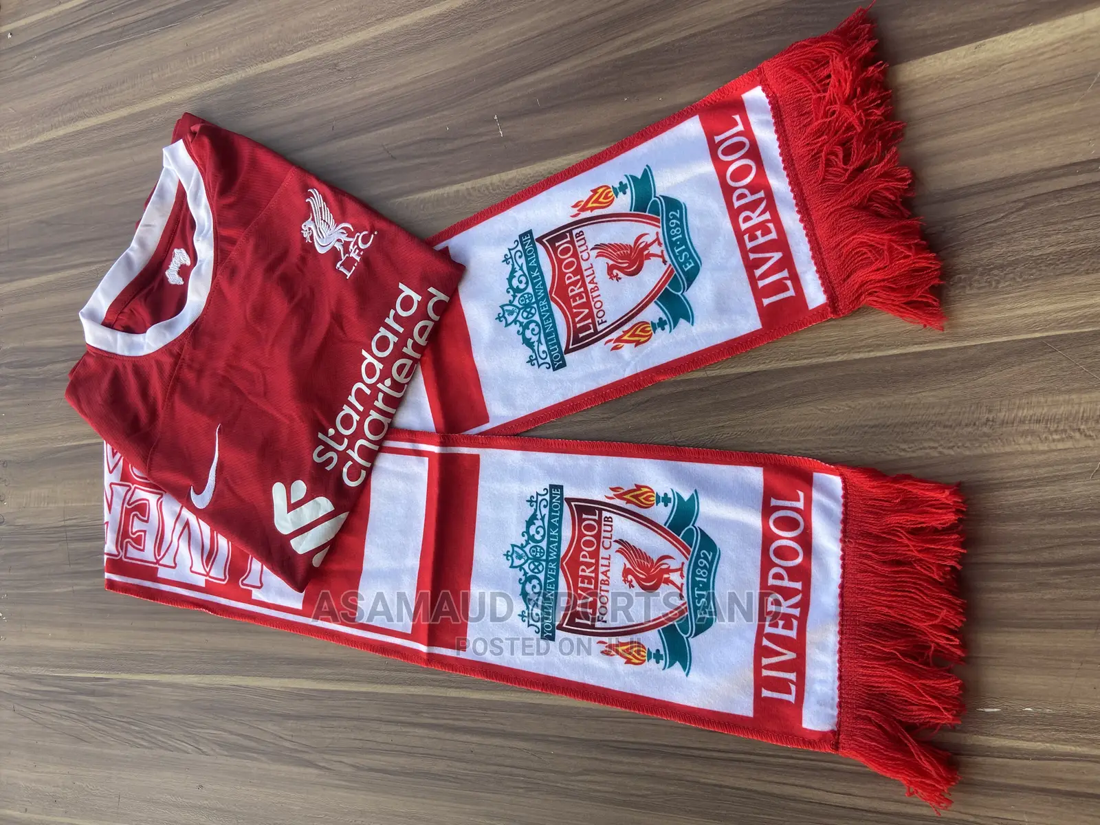 Original Liverpool Jersey And Muffler At Cool Price