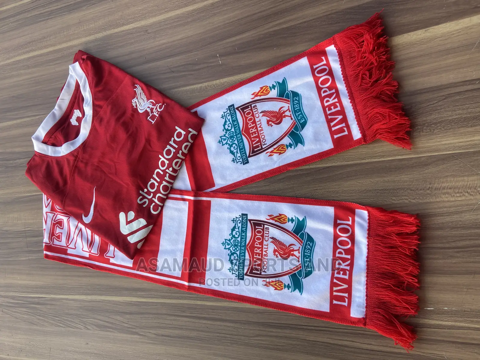 Original Liverpool Jersey And Muffler At Cool Price