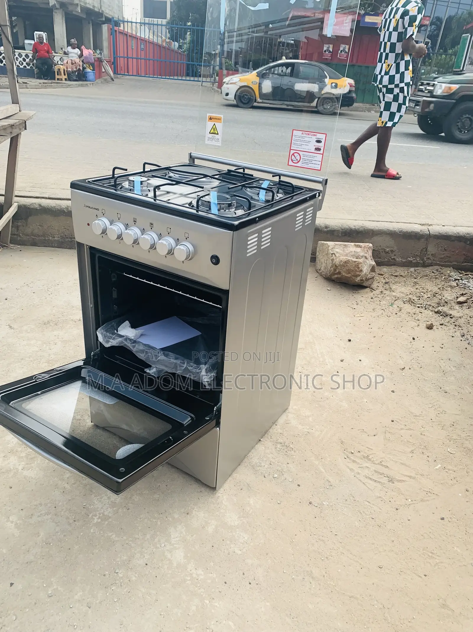 Superbly Volcano 4B 3+1 Gas N Electric Cooker With Grill