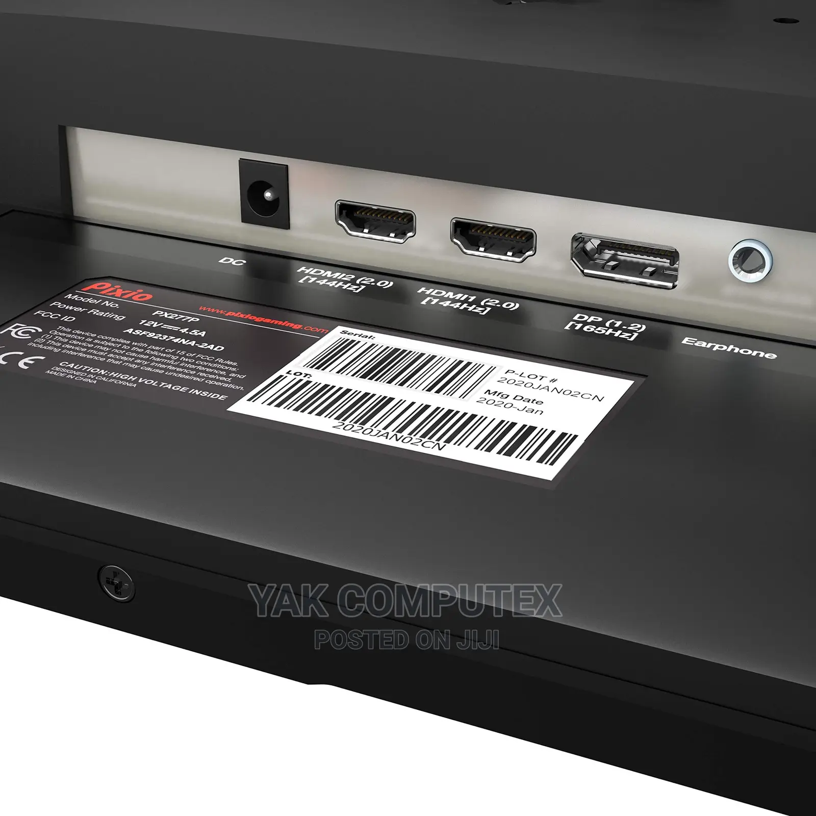 Pixio 27 Inch WQHD 165hz