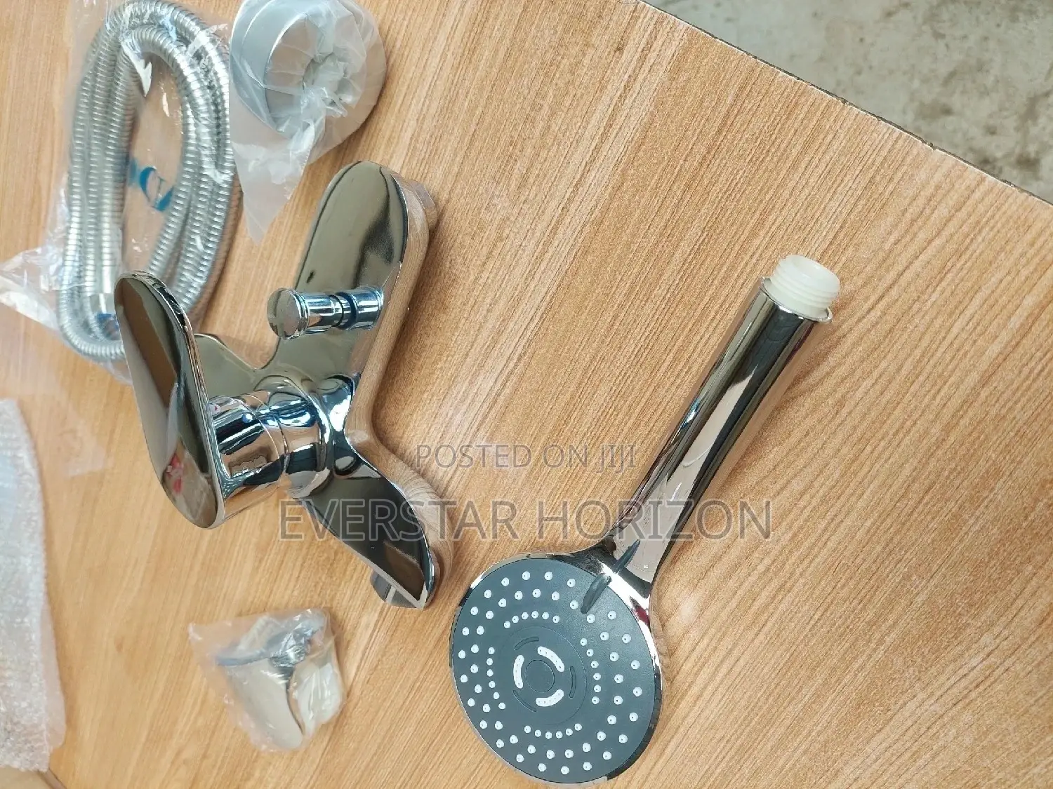 Shower Mixer- Chrome- Shower Chain and Handle