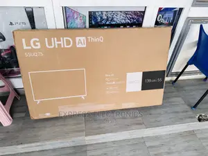 Glossy Black Slim UHD Tv Lg Uq70 55” Series Best Quality