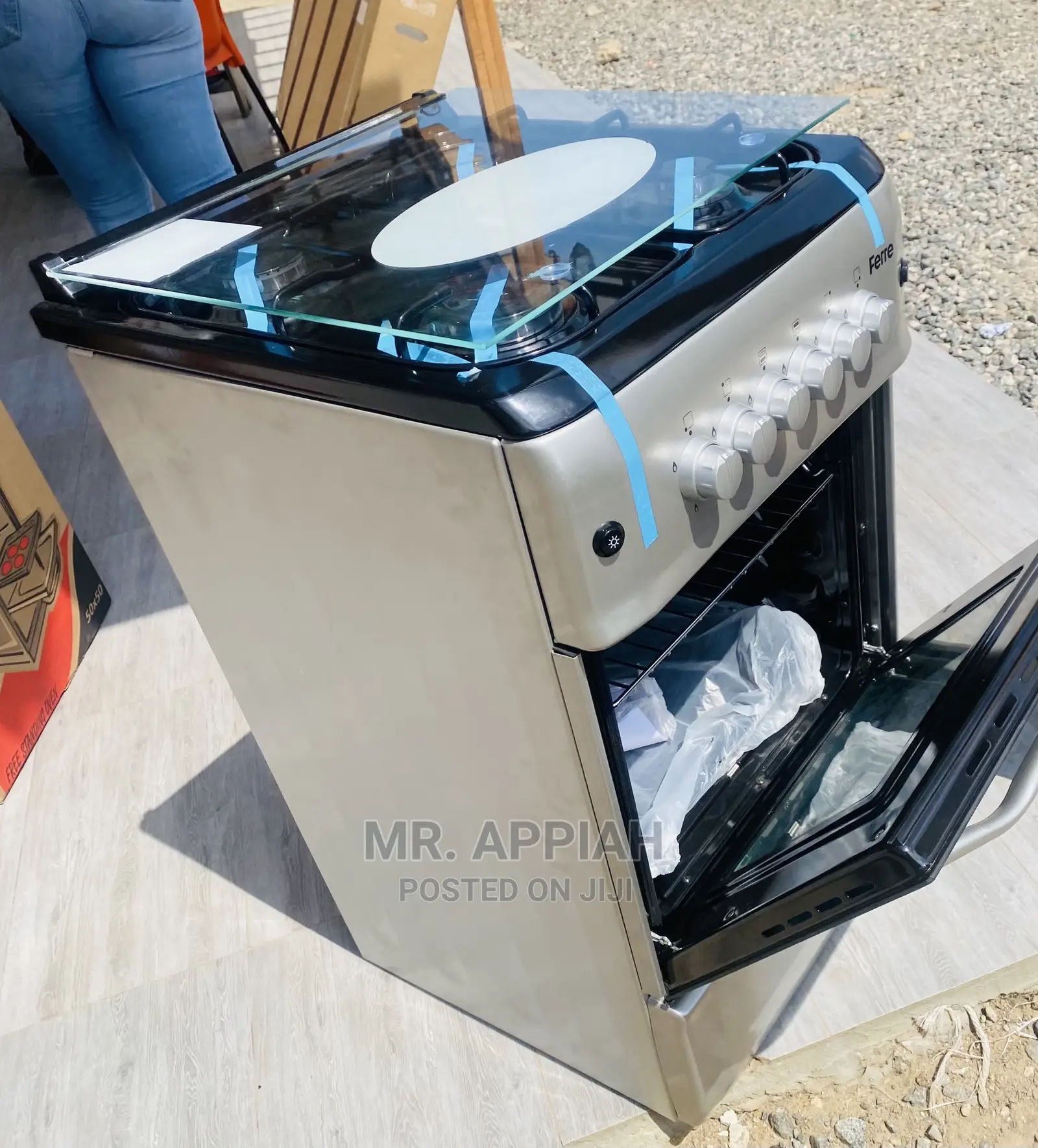 Original Ferre 50*55(Gray)Oven and Grill 4 Gas Cooker 