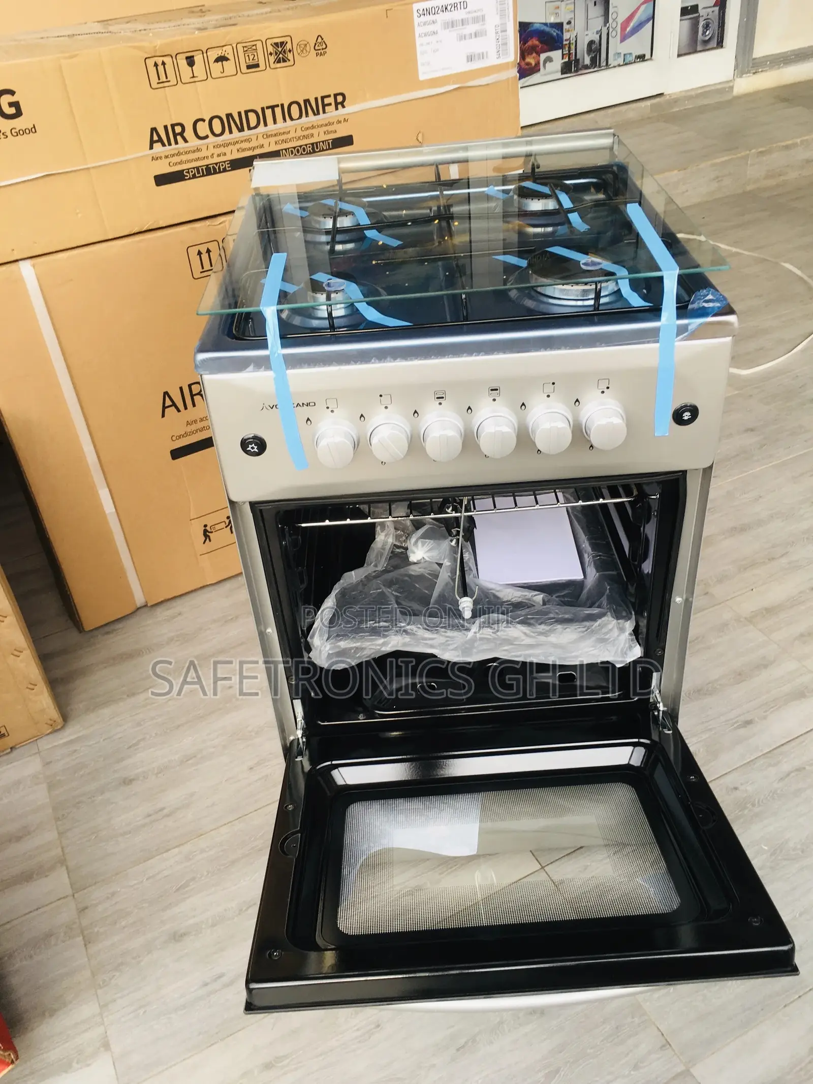 Grab Rotisserie 4 Gas 50x50 Volcano Oven With Grill