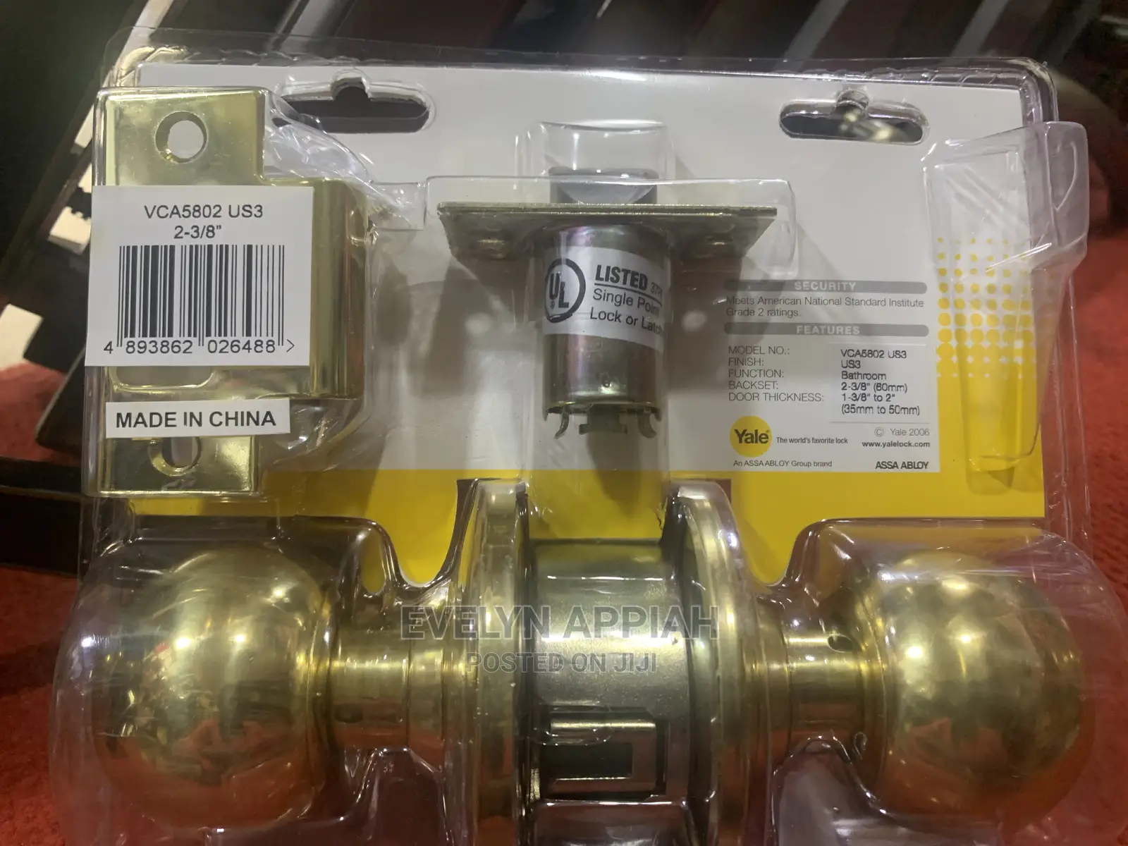 Bathroom Knob Lock(No Key)