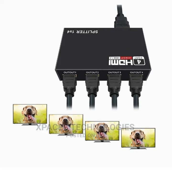 4 Port HDMI Splitter With 4K/2k