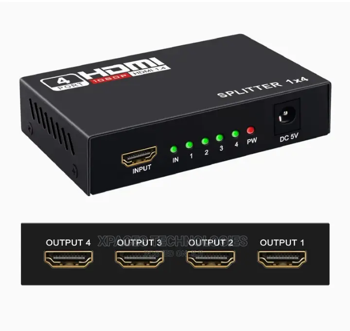 4 Port HDMI Splitter With 4K/2k
