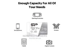 Silicon Power 1tb Superior Micro SDXC Uhs-I (U3), V30 A2.