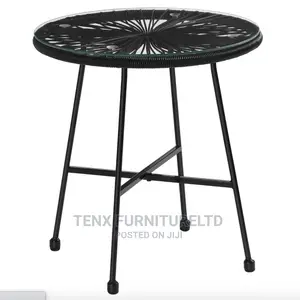 Garden Dining Furniture Glass Outdoor Dining 3 Piece Set