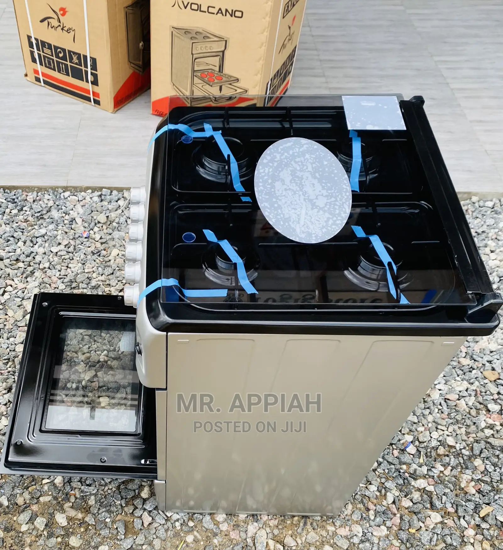 Perfect Volcano 50x50 4 Gas Cooker(Gray) 