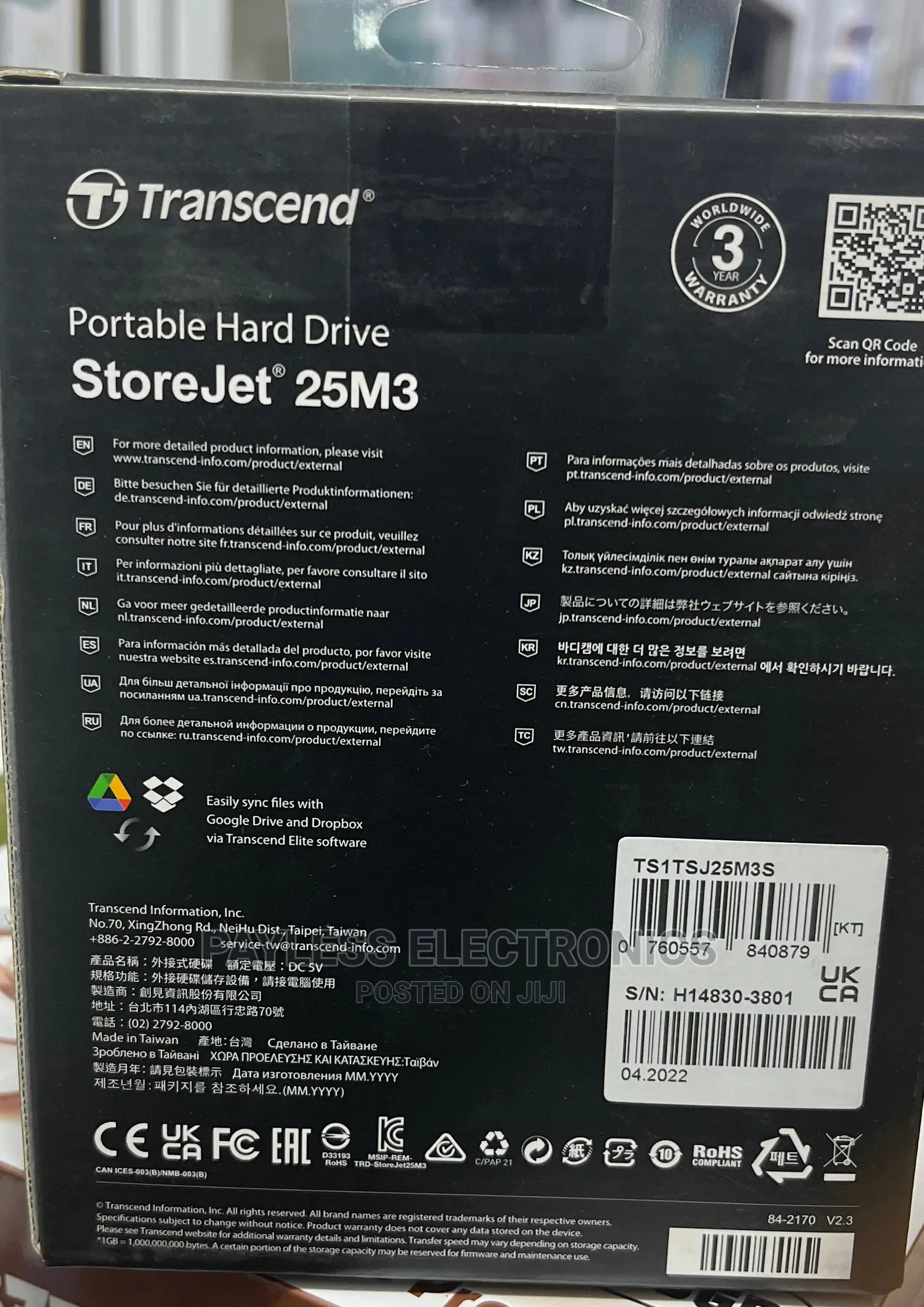 Transcend 3.1 Usb 1tb External Hard Drives