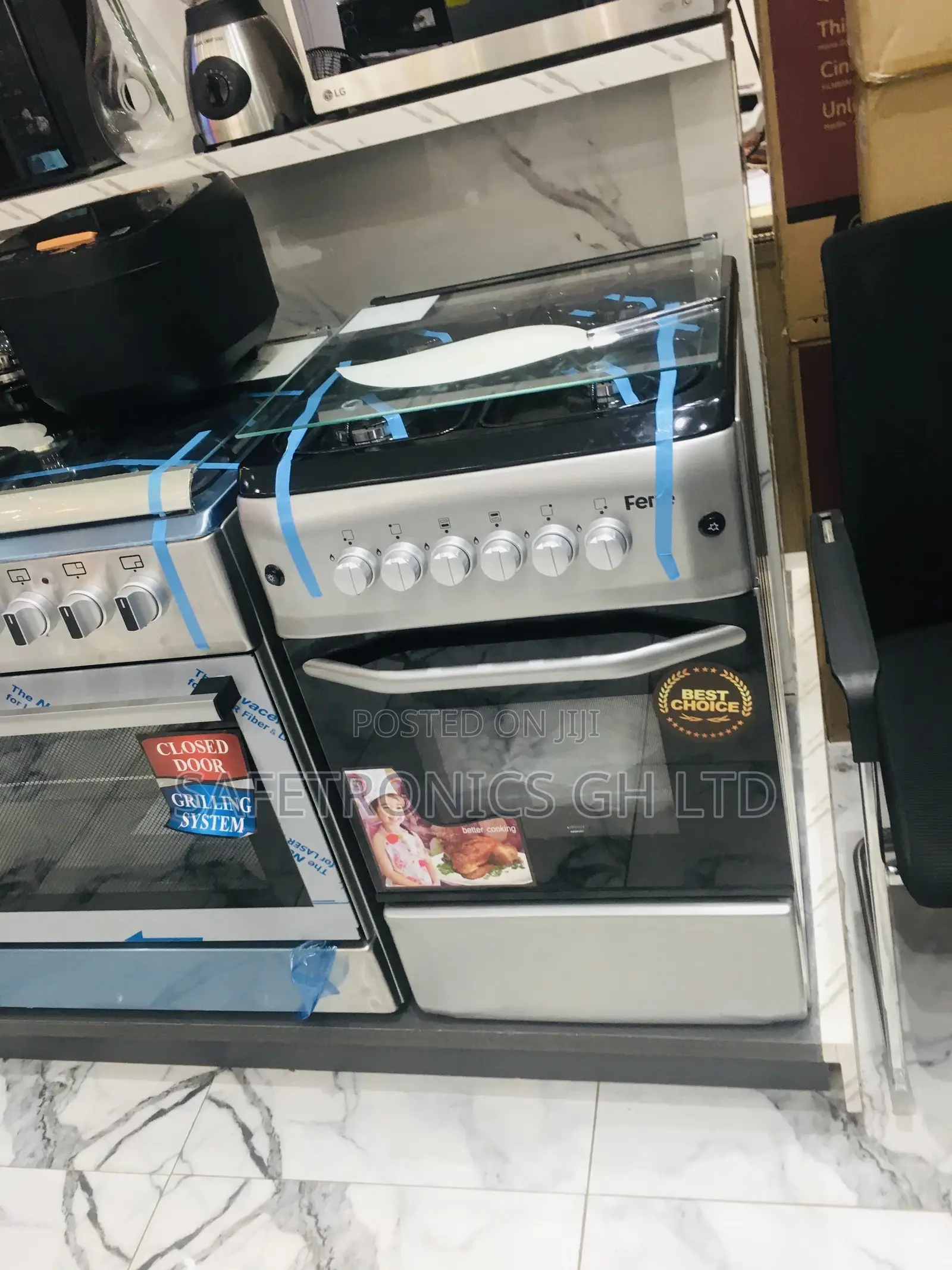 Original Ferre Gas 4 Burner Oven With Grill 50x55