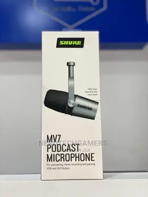 Shure MV7 USB Microphone With Tripod, For Podcasting, Record
