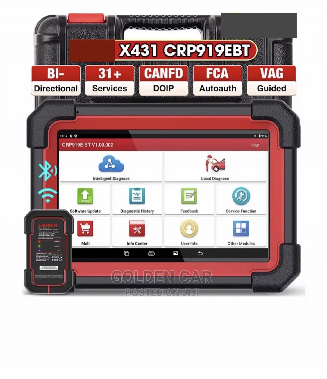 Launch X431 Crp919bt. Obd2 Car Diagnostic Scanner