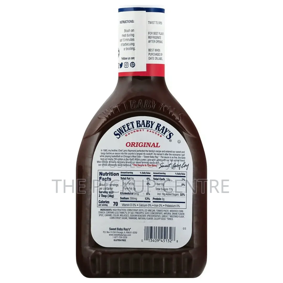 Sweet Baby Ray's Honey Barbecue Sauce, 40 Oz./1.13kg