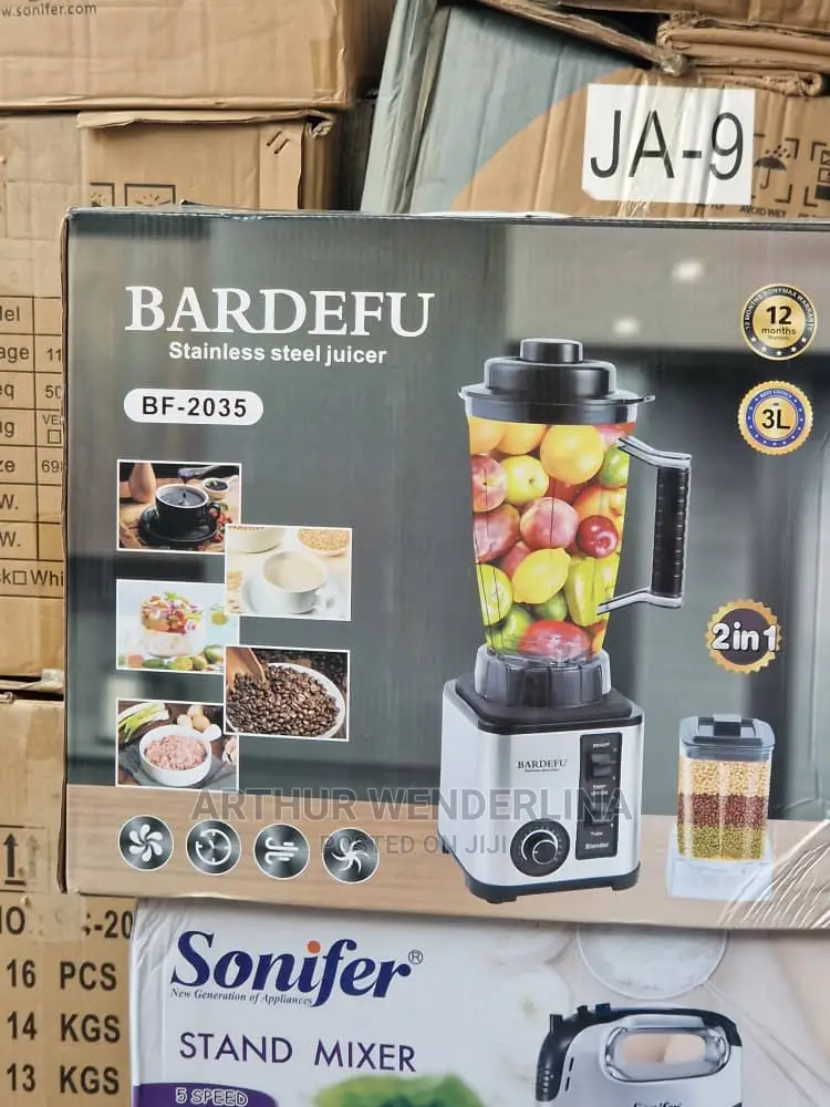 BARDEFU Quality Blender. 3liters
