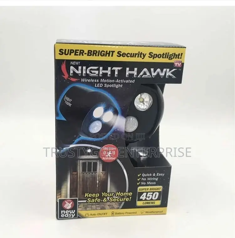 Night Hawk Security Light With Motion Sensor