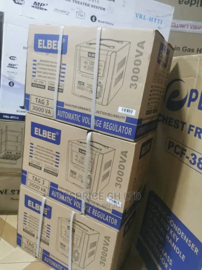 Fully Covered- Elbee 3000w Voltage Stabilizer