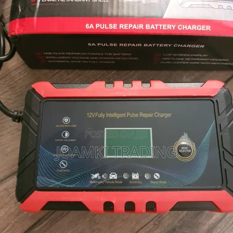 Car Battery Charger,12v Intelligent Pulse Repair LCD Display