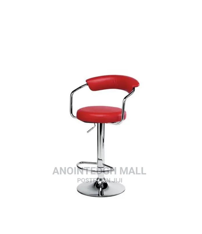 Height Adjustable Bar Chair - Red