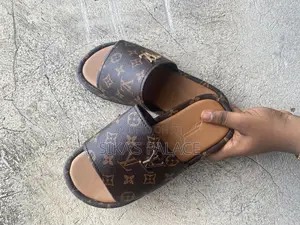 Brown LV Slippers