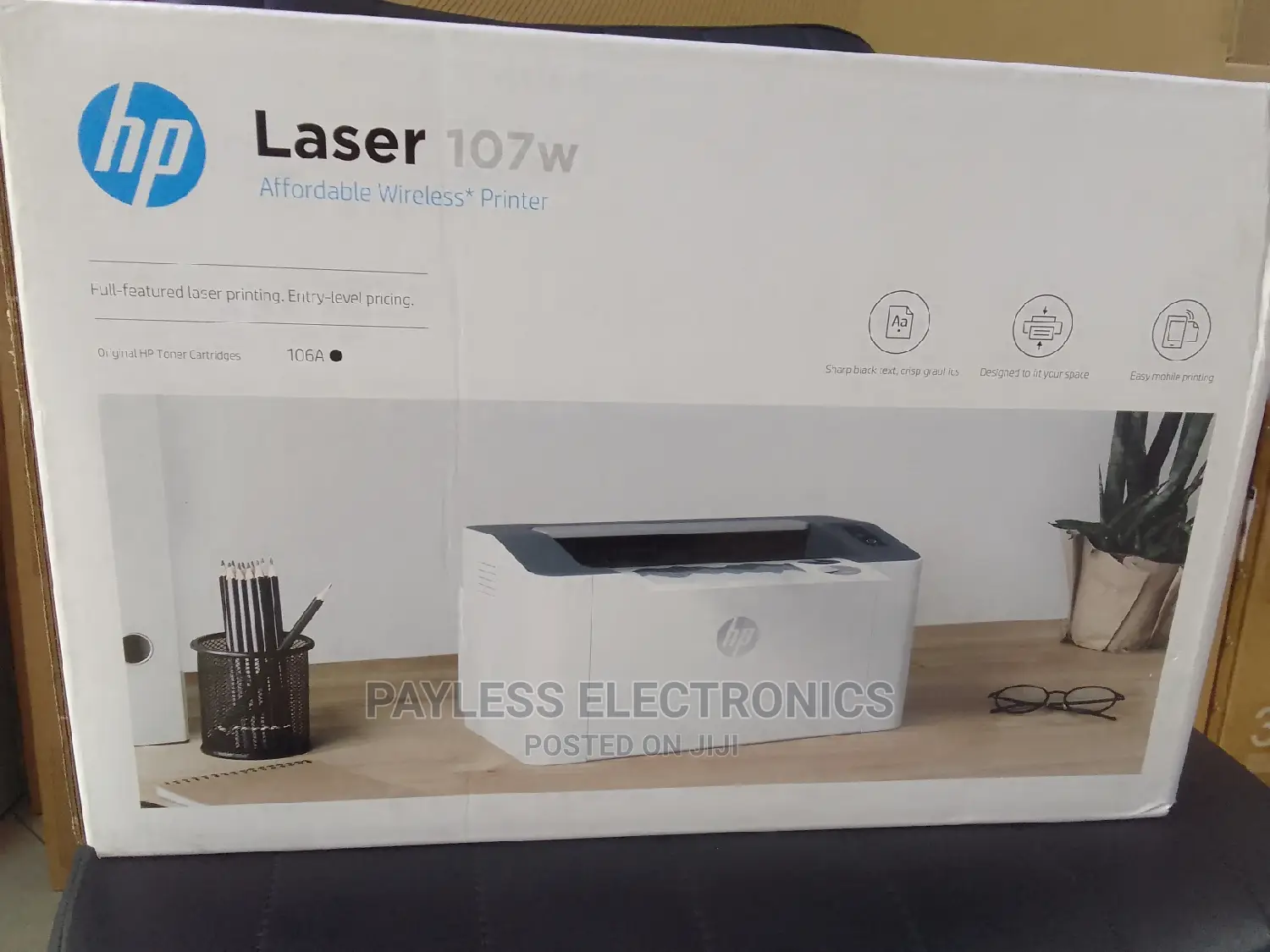 Hp Laser 107w Mono Wireless Printer