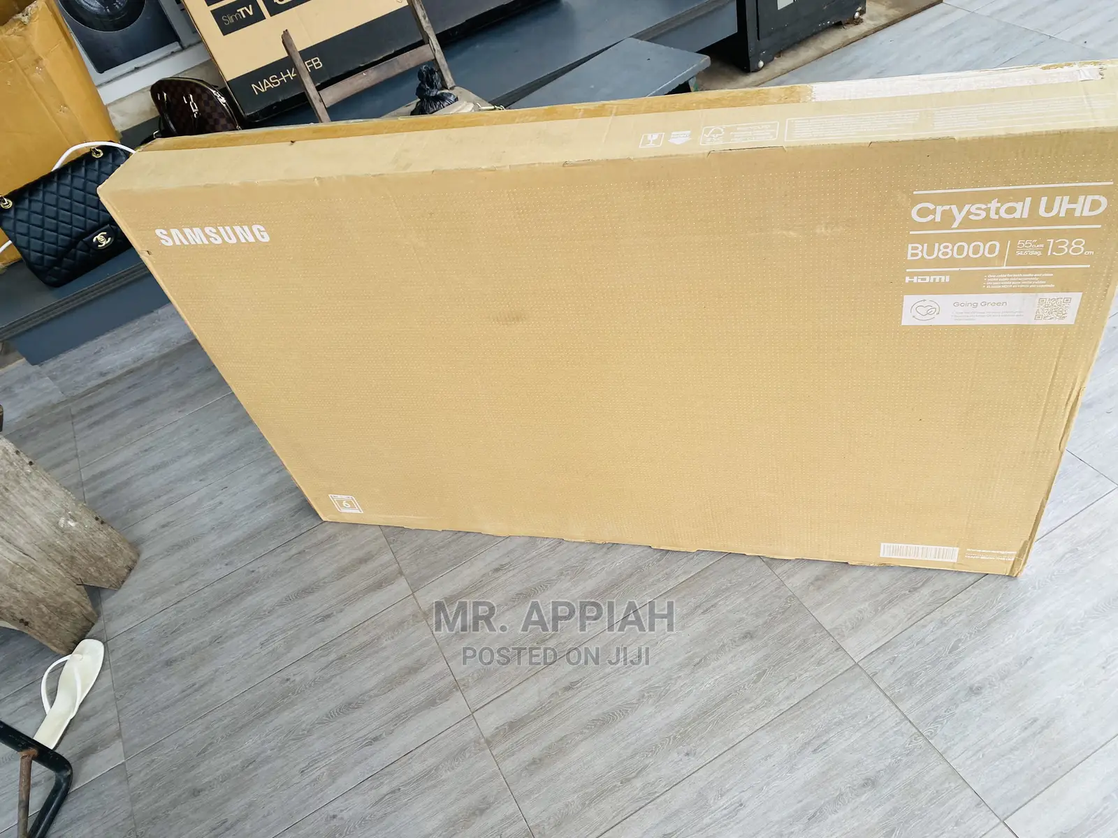 Black,Extremelydurable 55” Samsung Glossy Uhd Tv Ua55bu8000