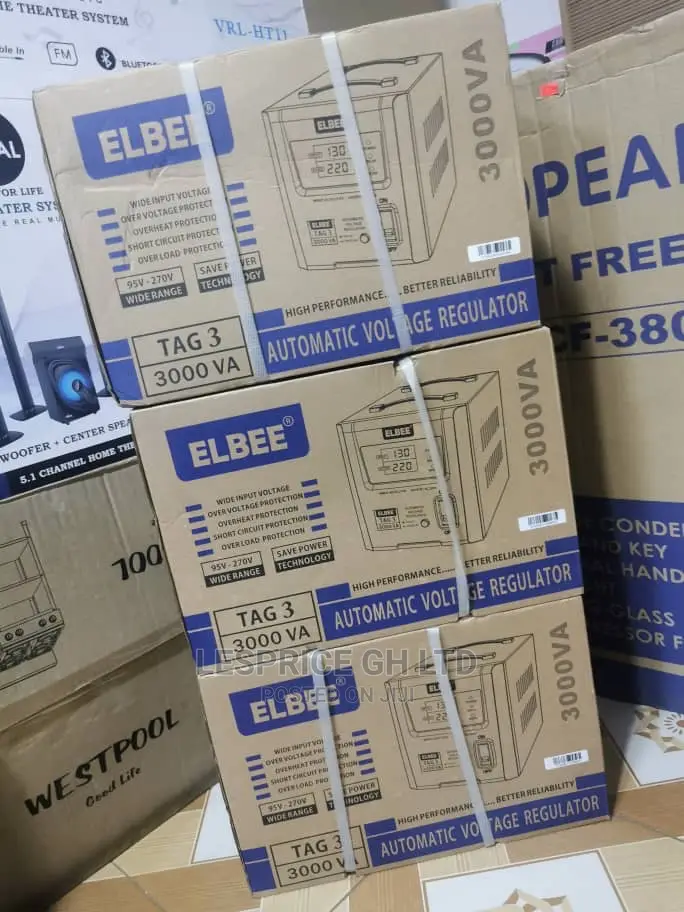 High Capacity-Elbee 3000VA Stabilizer