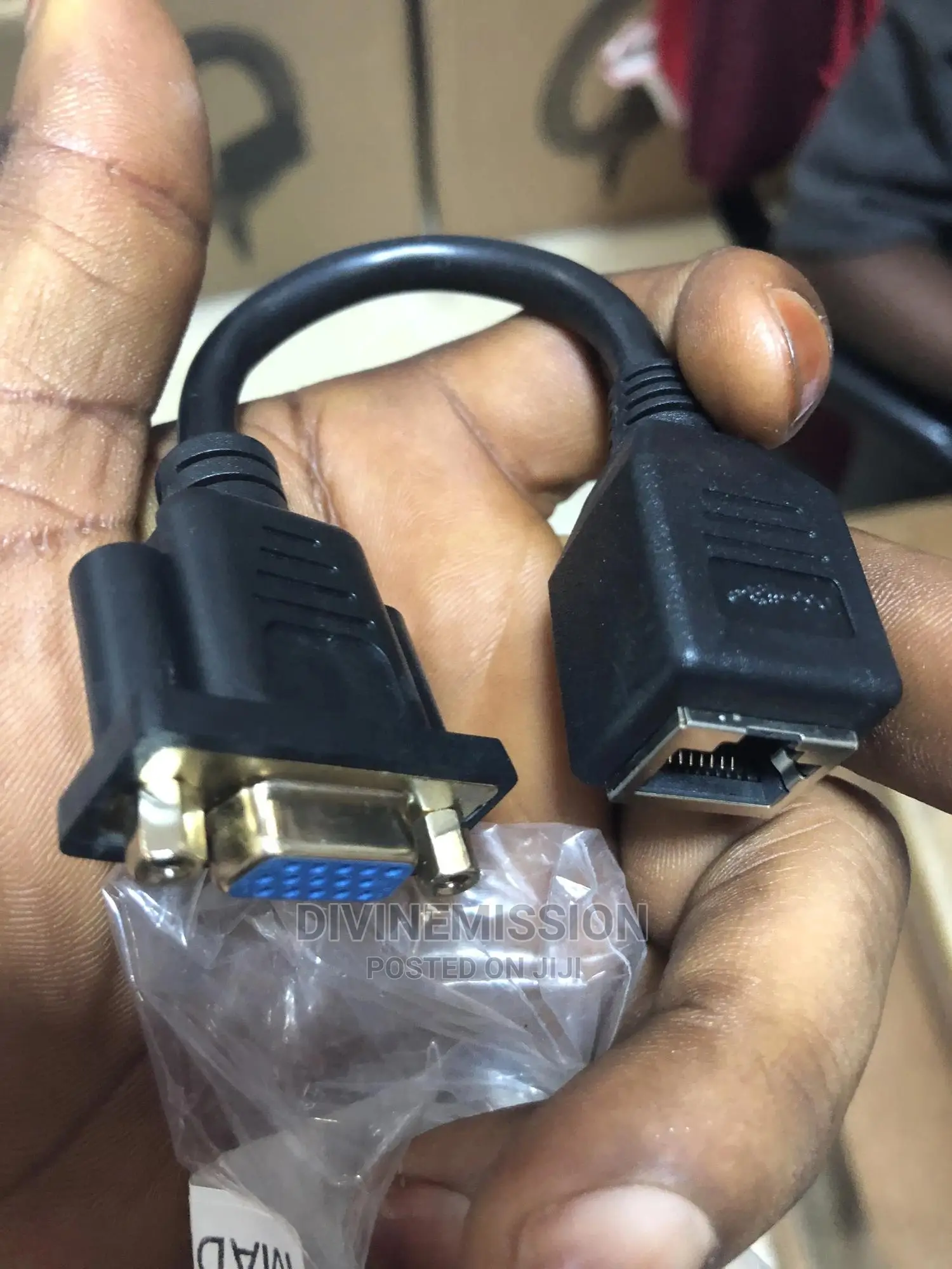 Cat6 (Rj45)To VGA Converter