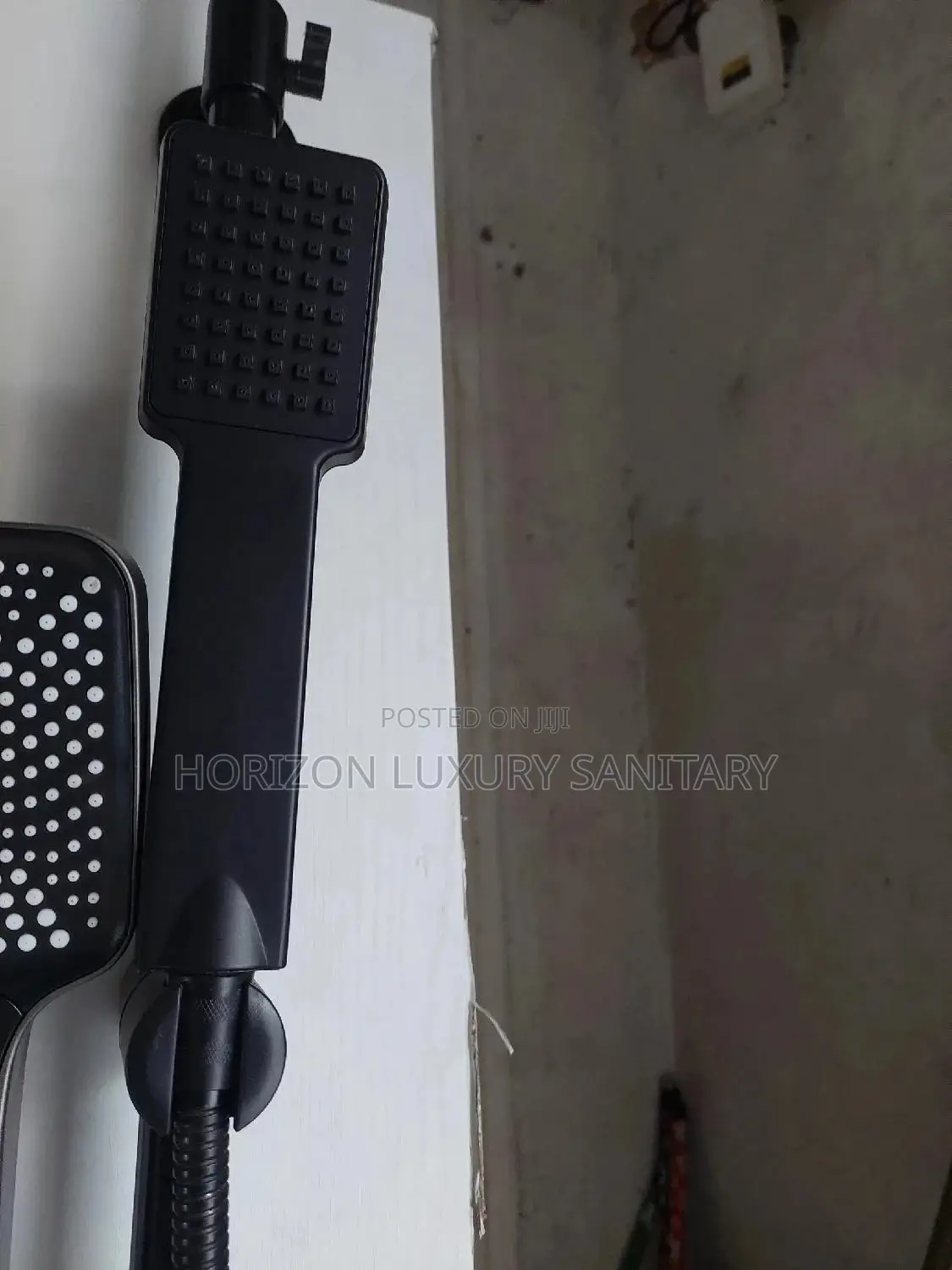 (3in1) Black Combined Shower Set