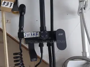 (4in1) Black Combined Shower With Shattaf(Bidet)