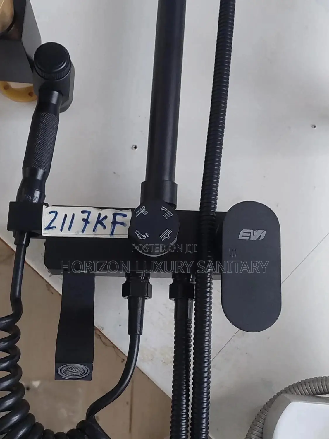 (4in1) Black Combined Shower With Shattaf(Bidet)