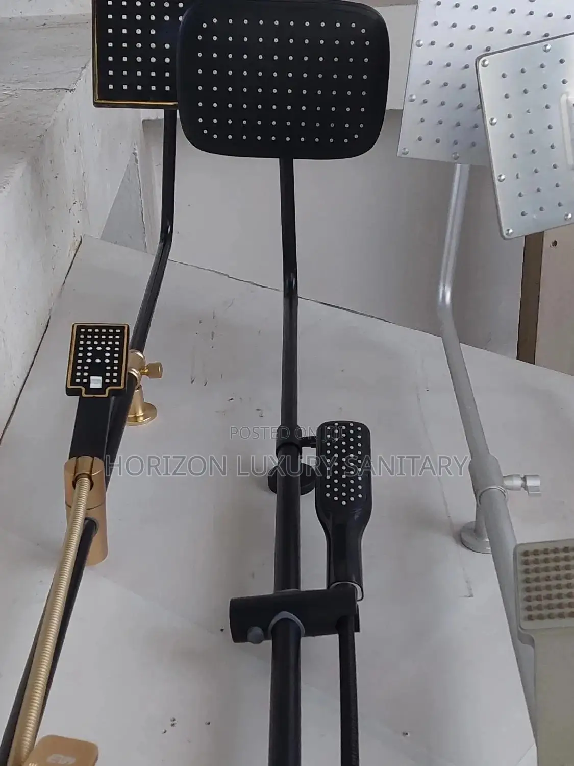 (4in1) Black Combined Shower With Shattaf(Bidet)