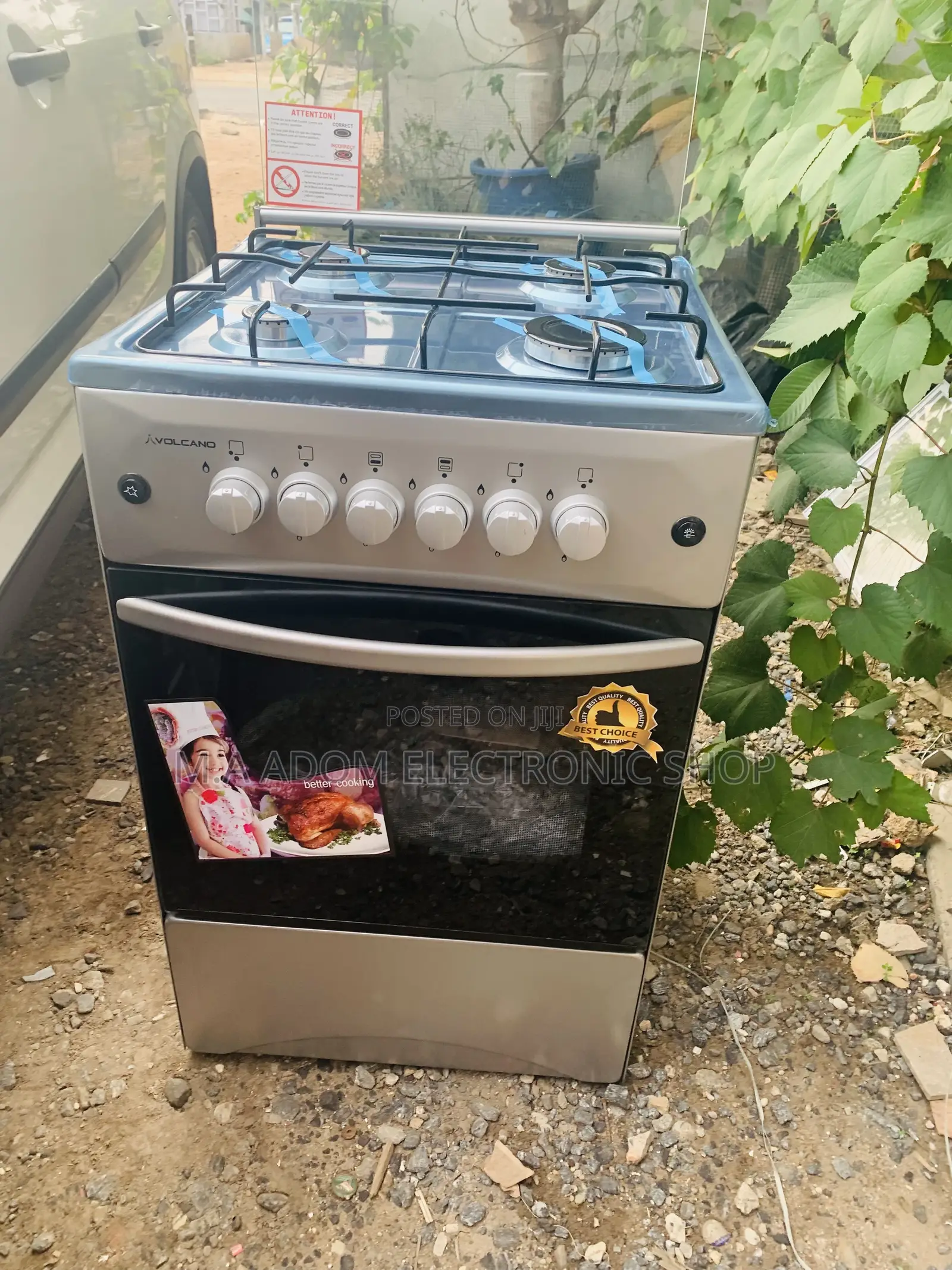 Acquire Good Volcano 4B Auto Ignition Gas Cooker With Grill