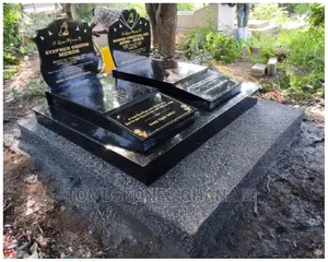 Double Granite Tombstone