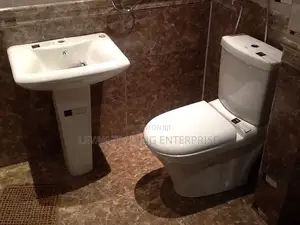 Frencia Water Closet + Sink Together With Water Tap