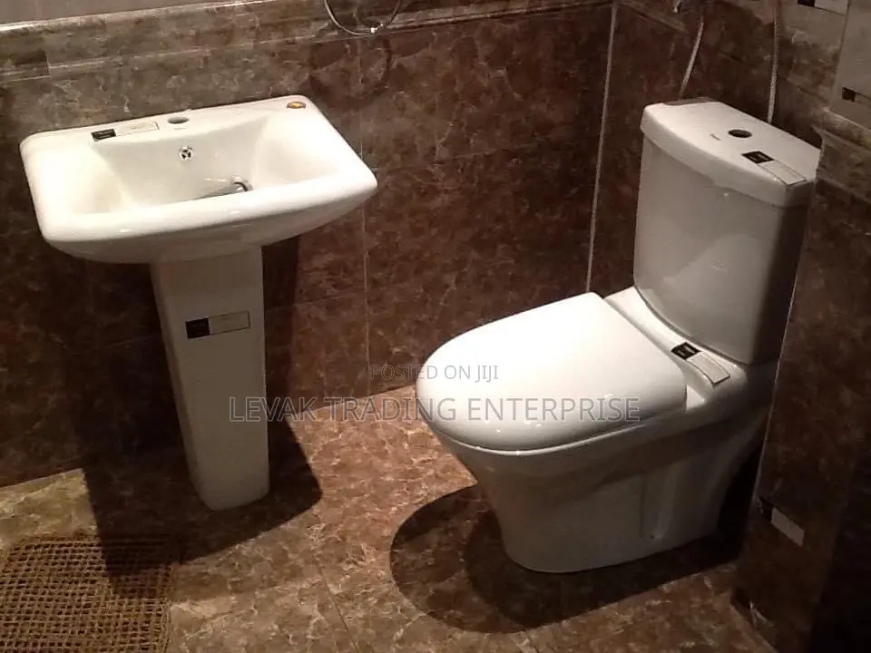 Frencia Water Closet + Sink Together With Water Tap