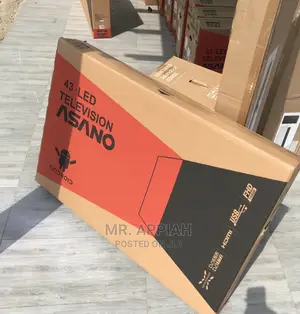 Sealed in Box Asano 43” Smart Digital Satelite(Black)