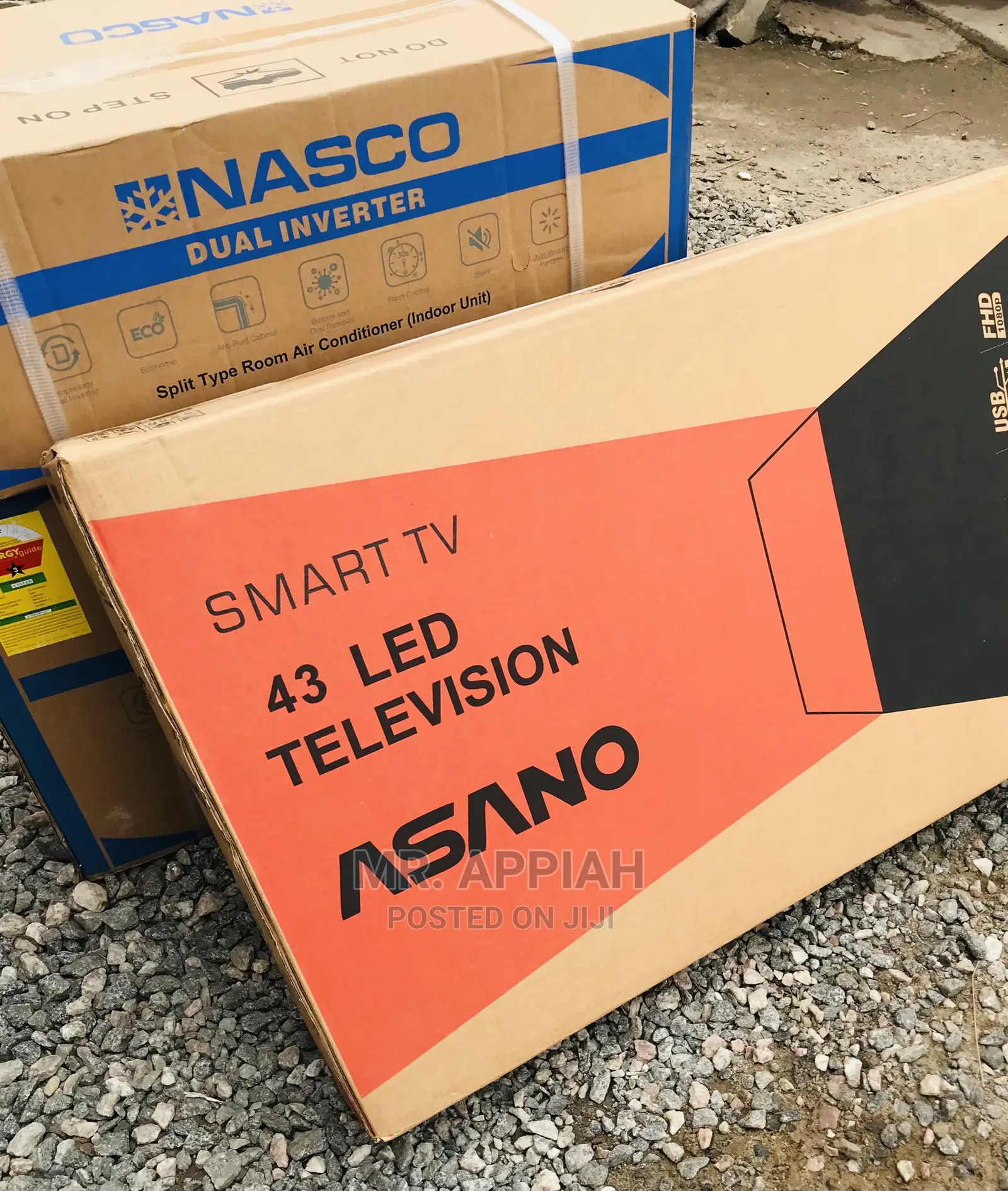 Original New 43 Inch Asano Smart Tv(Black)