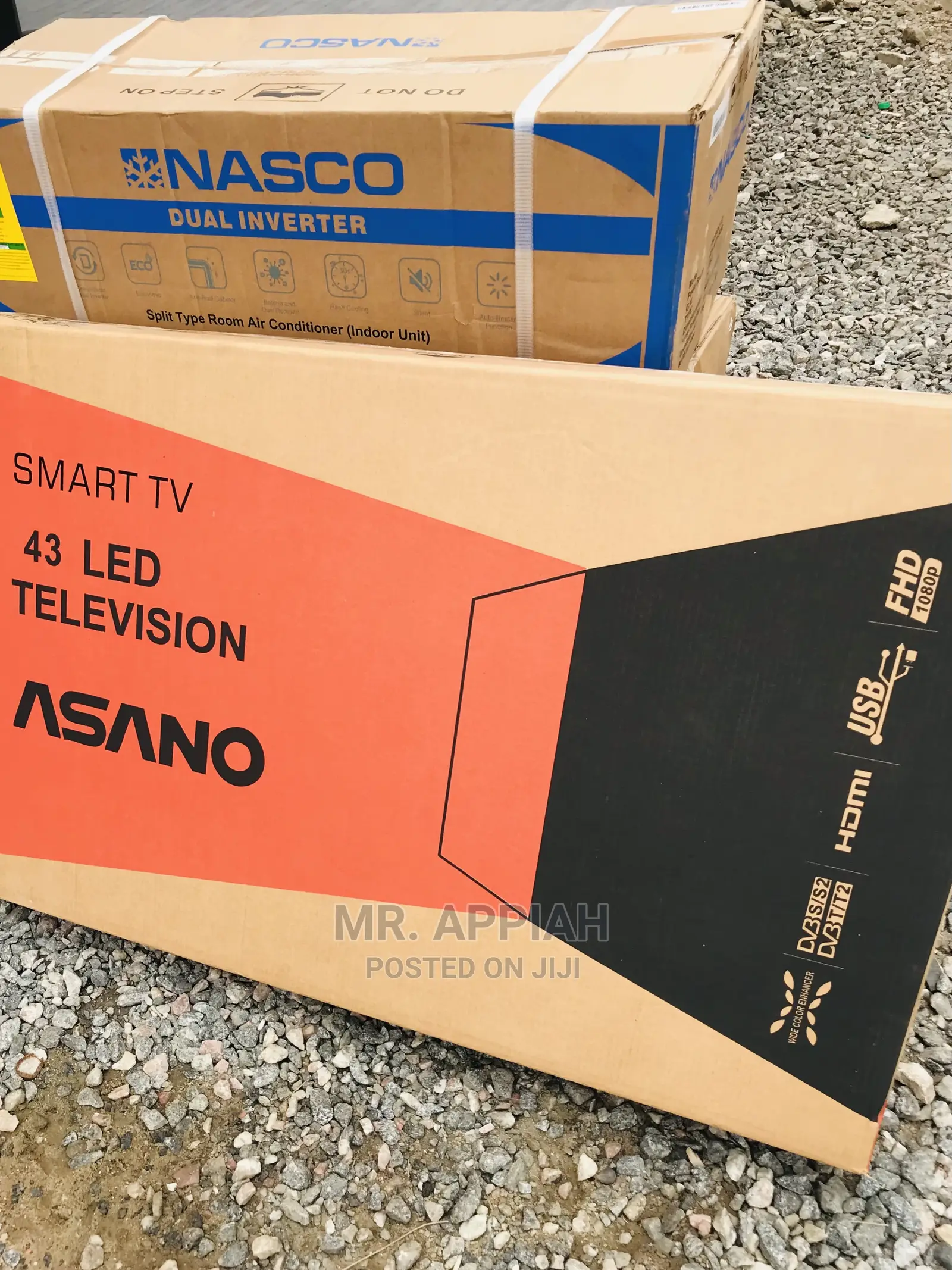Original New 43 Inch Asano Smart Tv(Black)