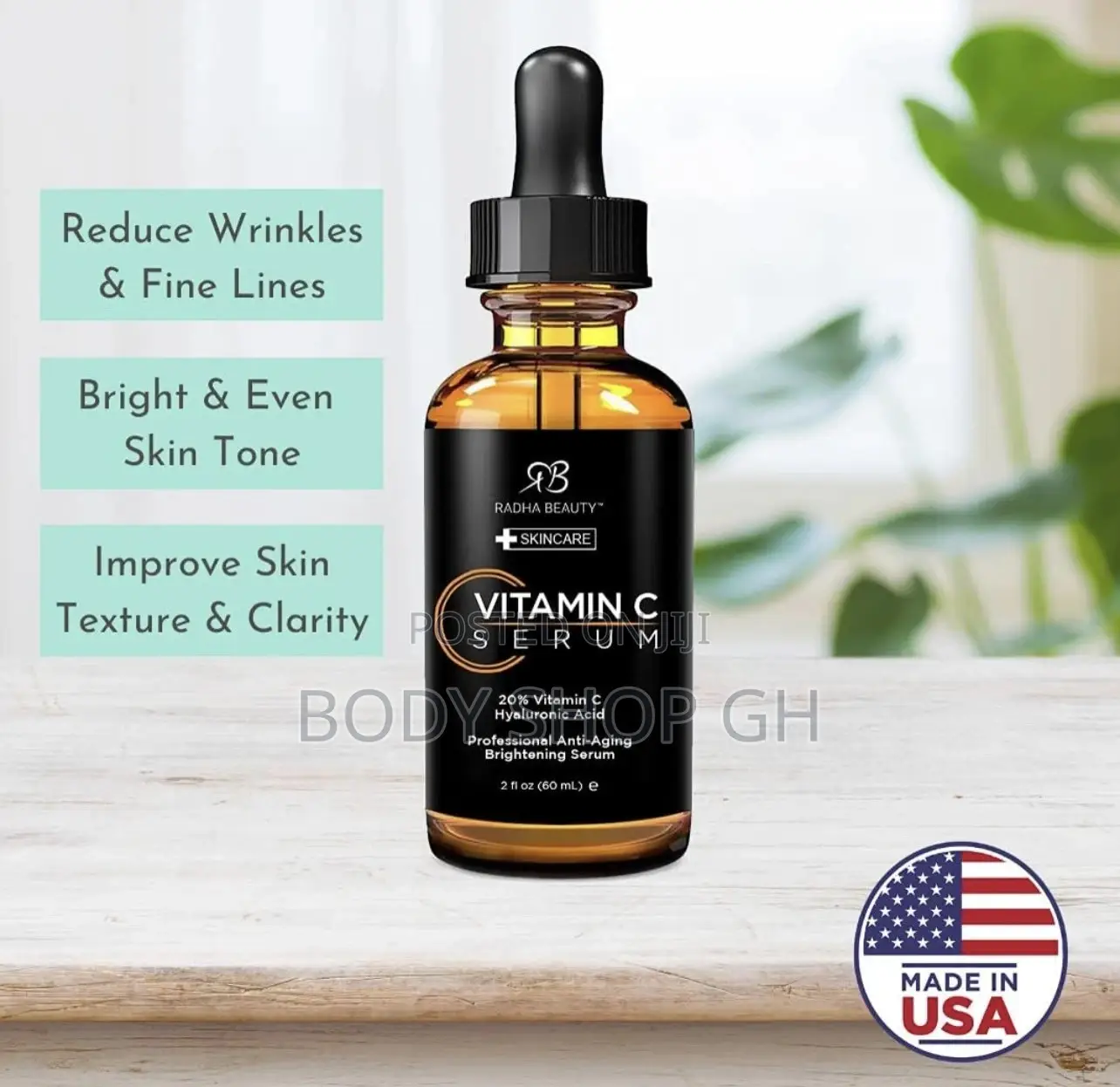 Radha Beauty Natural Vitamin C Serum for Face - Wrinkles
