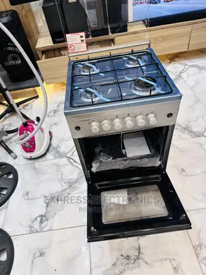 Gas Efficiency Sleek Grey Auto Ignition 4burner Cooker Oven