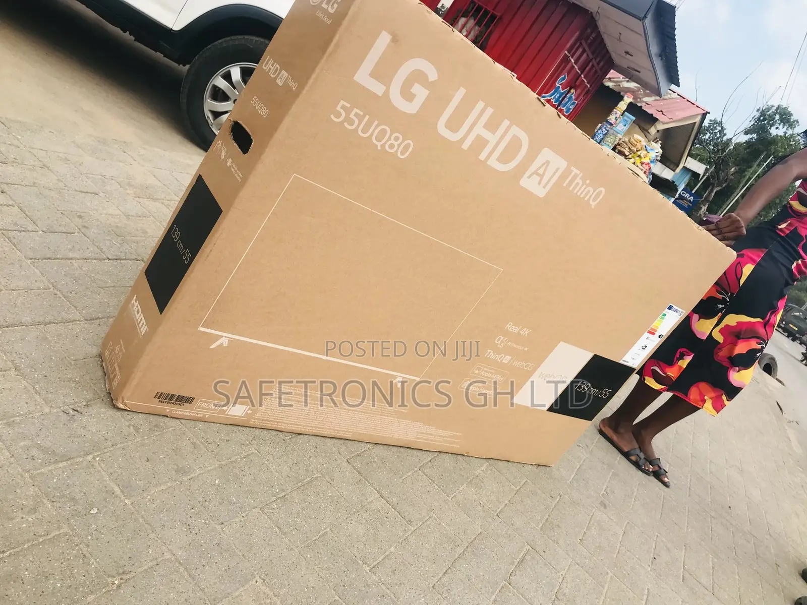 Neatly Sealed Lg 55 Inches Uq80 Smart LED Glossy Clear